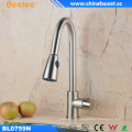 Beelee Brushed Nickel Pull out Kitchen Sink Faucet